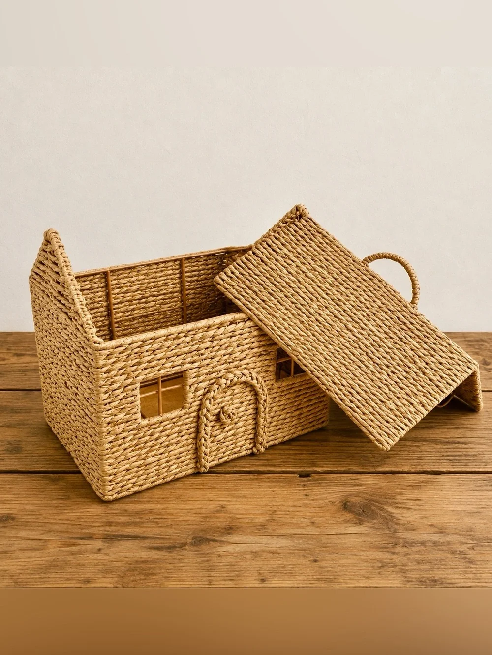 Target Bullseye Playground Woven House Storage Basket with Lid